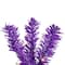 4ft. Pre-Lit Medium Purple Pine Artificial Christmas Tree, Clear Lights